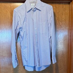 Brooks Brothers Red and Blue Checkered Button Down Shirt